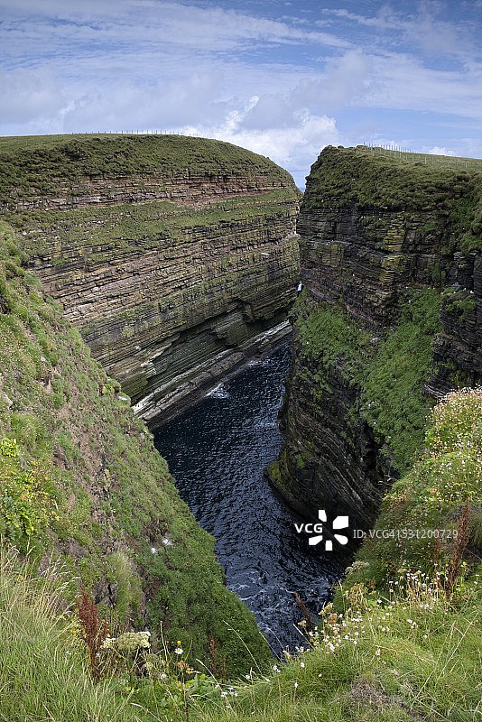 英国苏格兰高地邓肯斯比角海岸图片素材