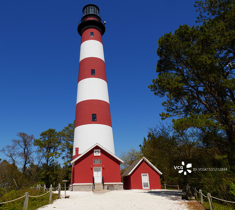 钦科蒂格国家野生动物保护区-弗吉尼亚州的阿萨蒂格灯塔图片素材