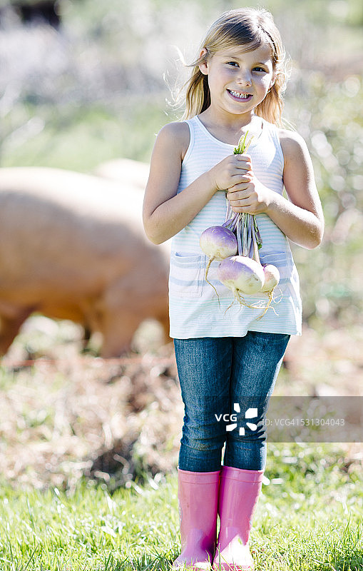 我在农场里真快乐图片素材