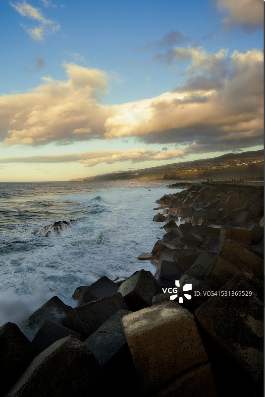 西班牙加那利群岛特内里费岛克鲁斯港风光图片素材