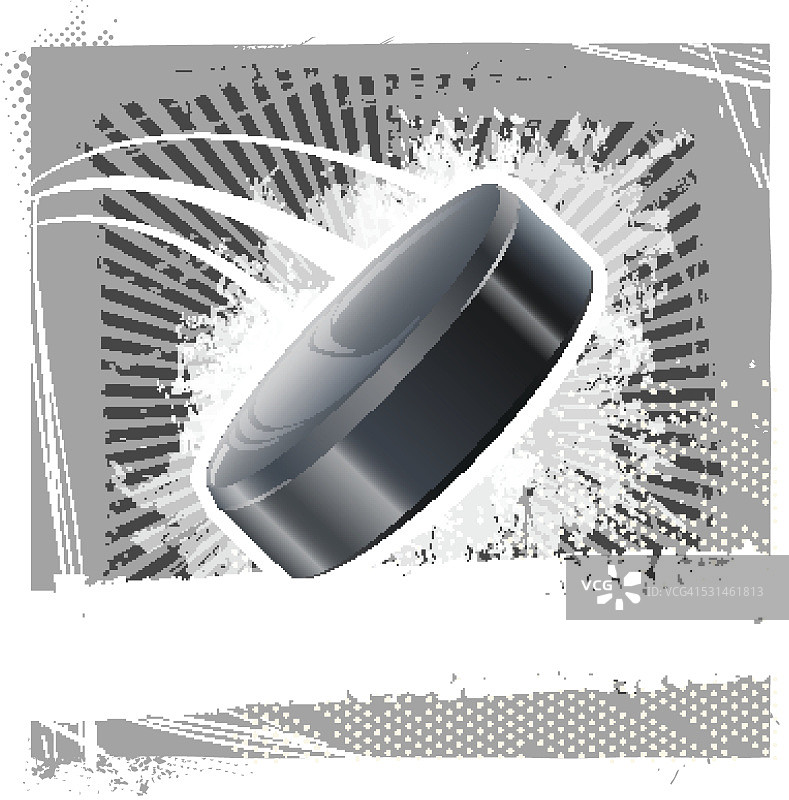 复古冰球图片素材