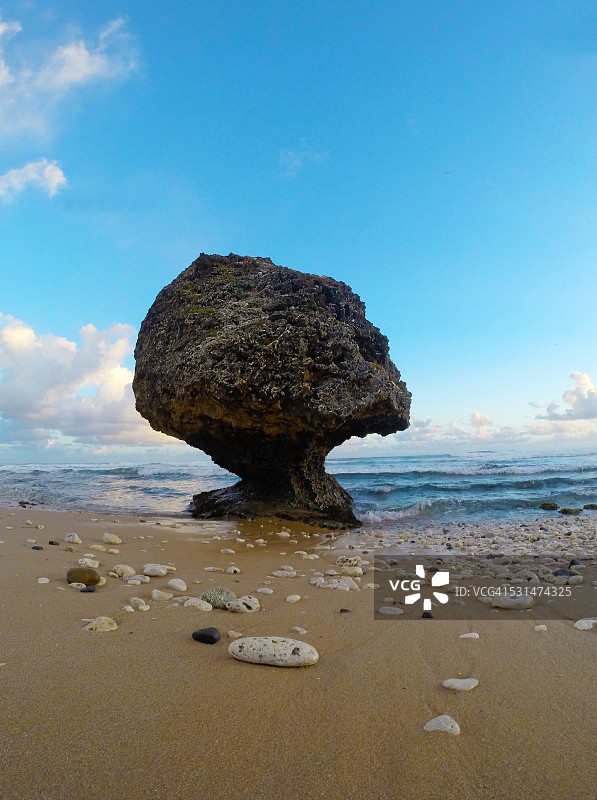 海滩上的岩石图片素材
