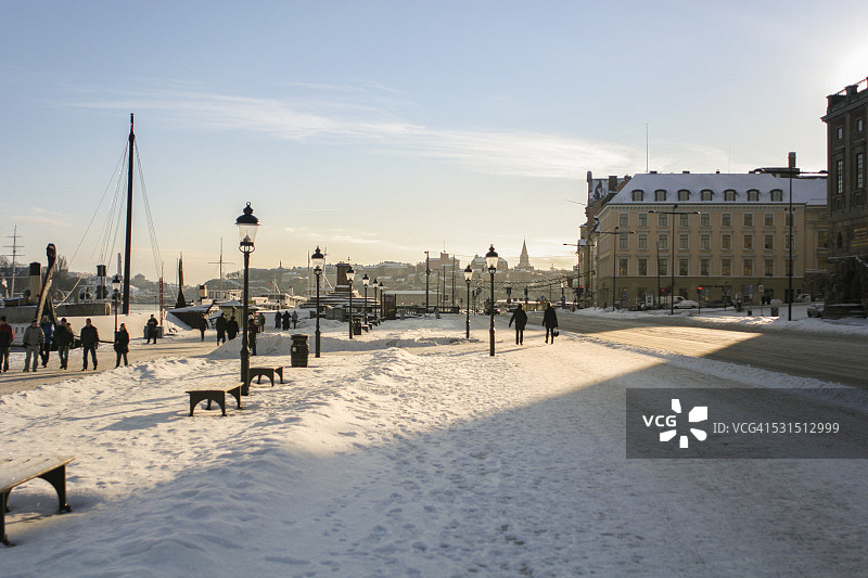 斯凯普斯布隆老城的步行道图片素材