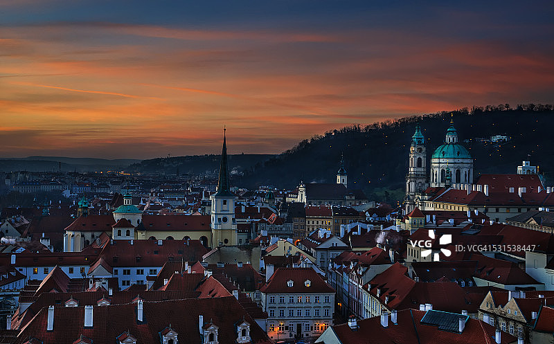 小城区日出图片素材