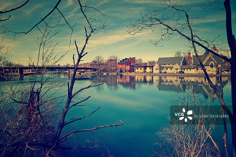 塞内卡瀑布图片素材