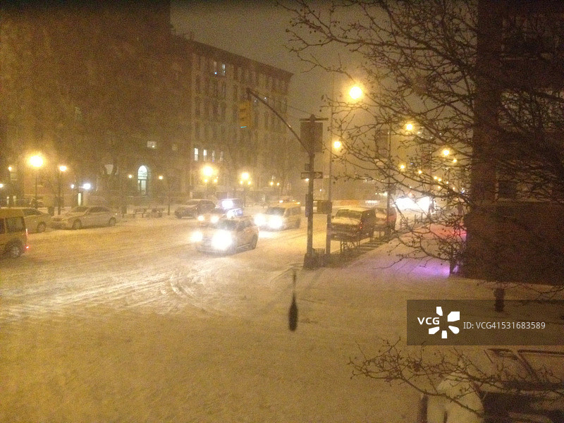 纽约的冬天图片素材