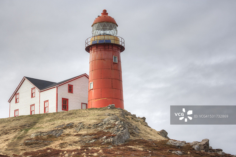纽芬兰的历史灯塔图片素材