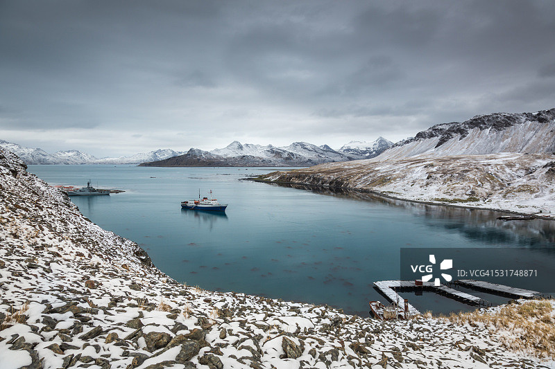 格里特维肯港，南乔治亚岛图片素材