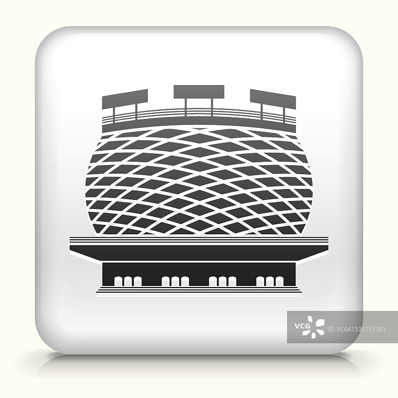 带有摩天大楼图案的方形按钮免版税矢量艺术图片素材