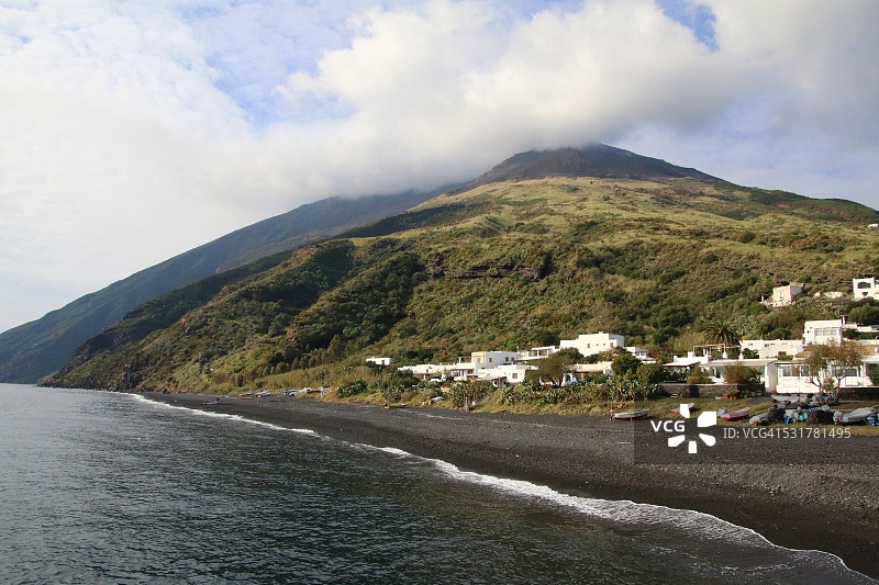 斯特龙博利岛图片素材