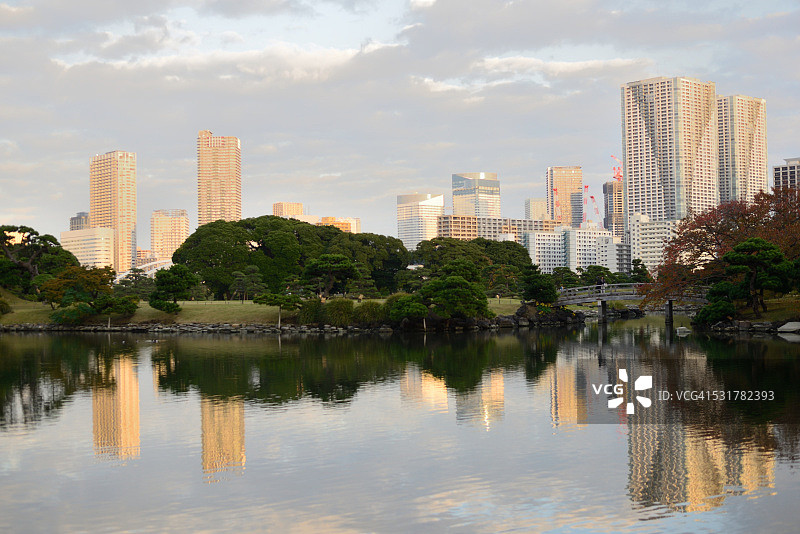 宁静的城市风光图片素材