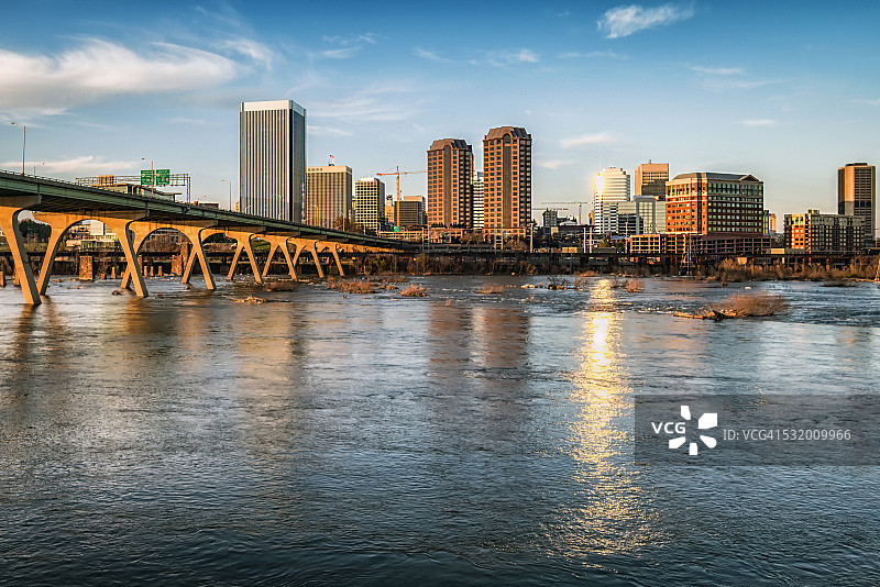 里士满弗吉尼亚州曼彻斯特北部图片素材