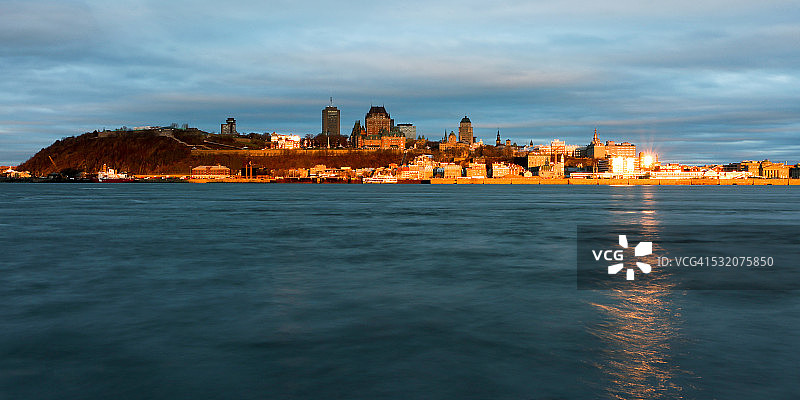 加拿大魁北克市日出图片素材