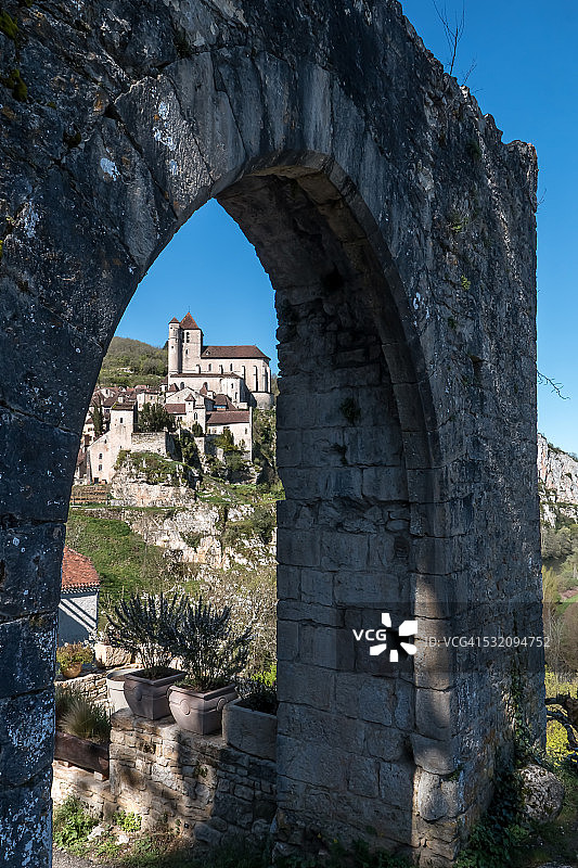 法国洛特省的圣锡尔克拉波皮村图片素材