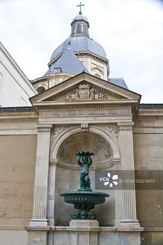 巴黎夏洛马涅喷泉图片素材