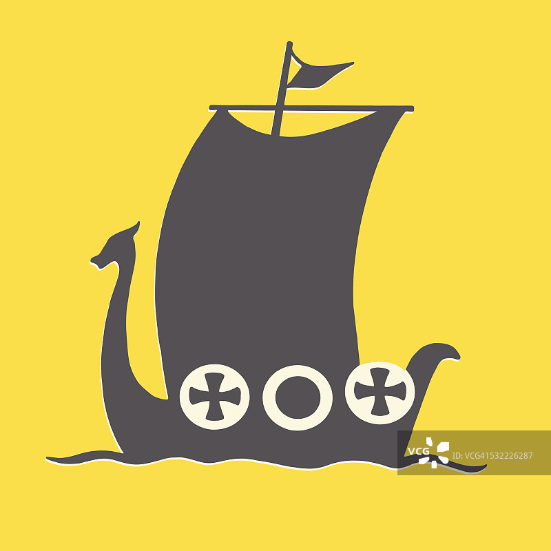 维京船图片素材
