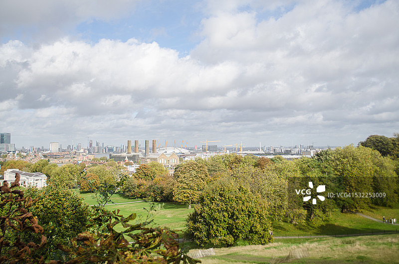 格林威治公园和伦敦东区图片素材
