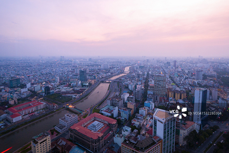 从越南西贡金融塔观景图片素材