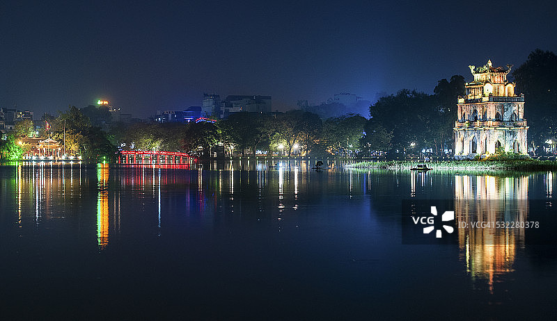 还剑湖龟塔图片素材