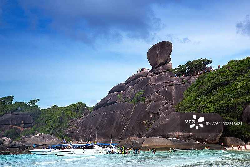 泰国斯米兰群岛的唐老鸭海滩图片素材