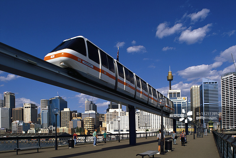 悉尼的单轨铁路图片素材