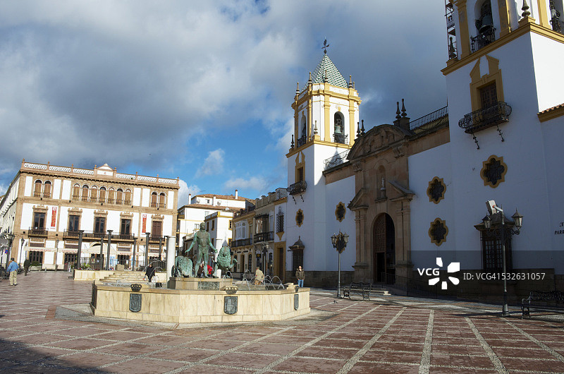 索科罗广场与索科罗教堂图片素材