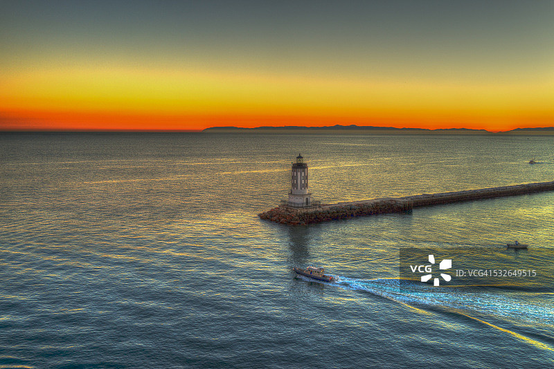 加利福尼亚州圣佩德罗日落图片素材