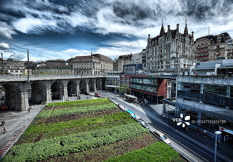 瑞士洛桑欧洲广场图片素材