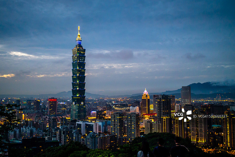 台北日落图片素材