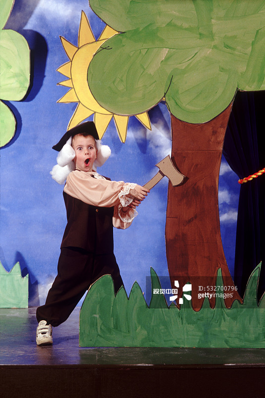 关于乔治·华盛顿的校园戏剧图片素材