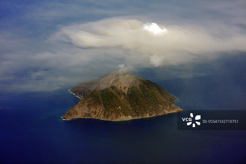 岛屿火山图片素材