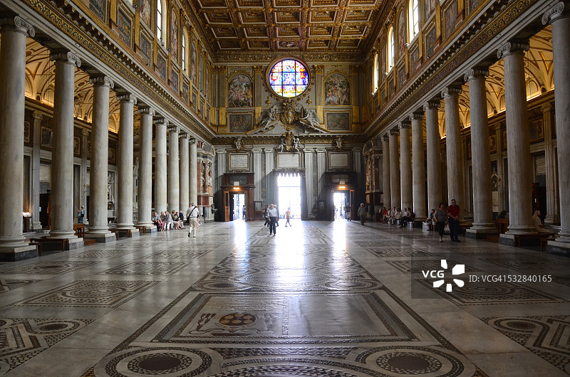 罗马圣玛丽亚马焦雷大教堂图片素材