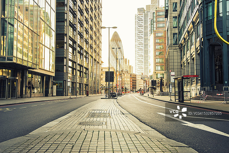 无车辆的伦敦城市图片素材