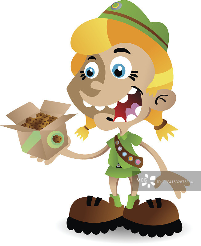 女童子军饼干图片素材