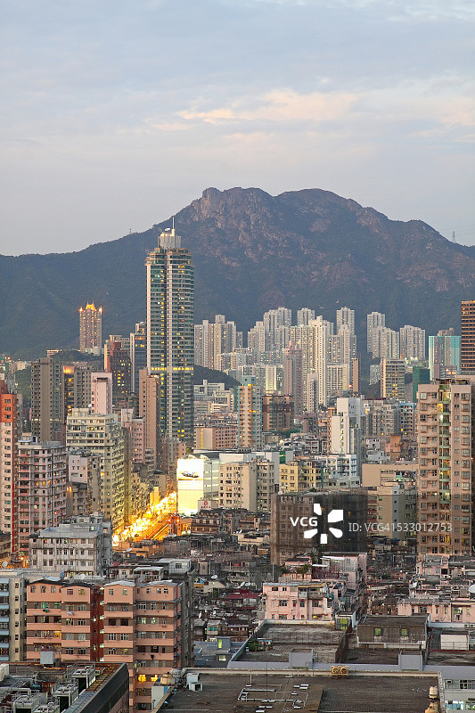 狮子山下的公共建筑地标图片素材
