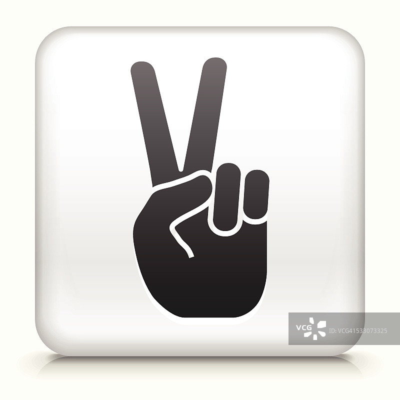 和平标志方形按钮矢量素材图片素材