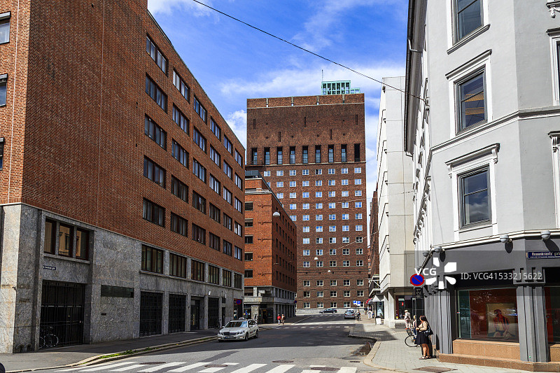 奥斯陆市政厅地标塔图片素材