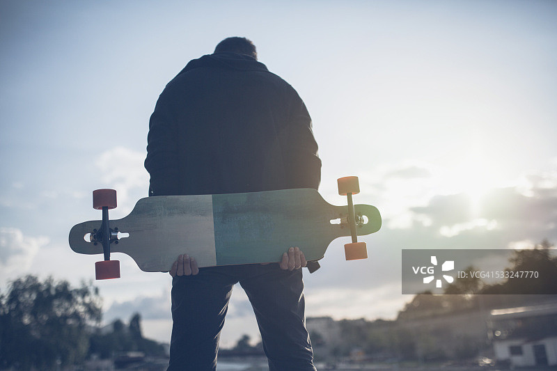 酷炫的滑板爱好者图片素材