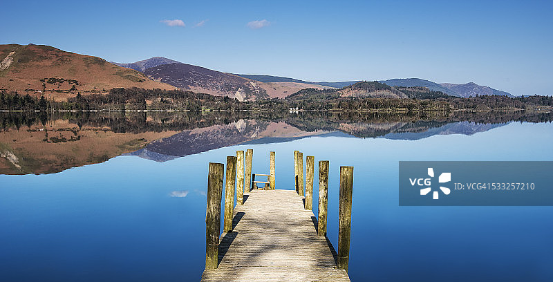 德文特湖倒影图片素材