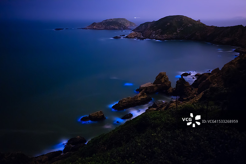 夜光藻生物发光图片素材