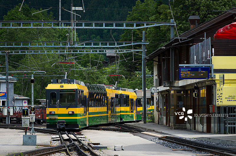 瑞士少女峰铁路图片素材