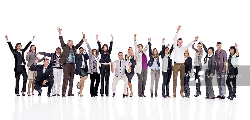 快乐的商务人士团队图片素材