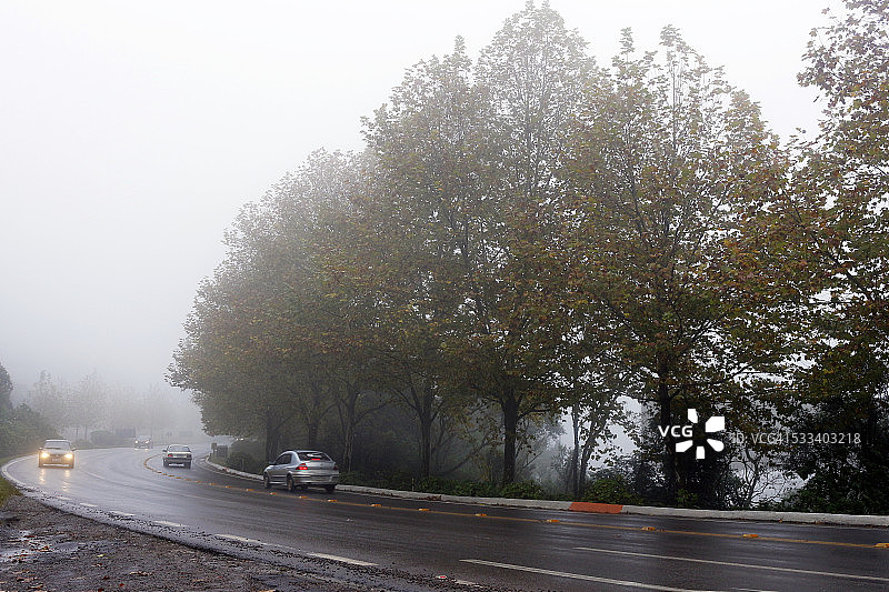 在南里奥格兰德州，巴西的道路上图片素材