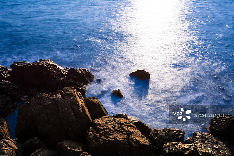 海边长曝光图片素材