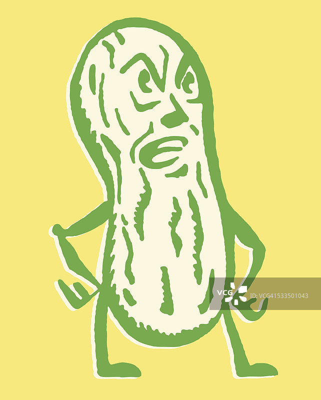 愤怒的花生人图片素材