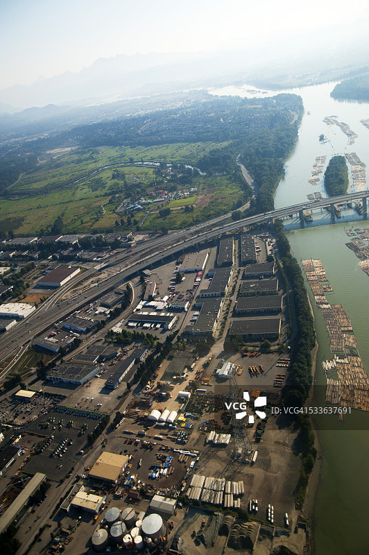工业区航拍照片图片素材