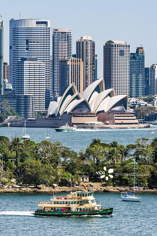 悉尼中央商务区和歌剧院图片素材