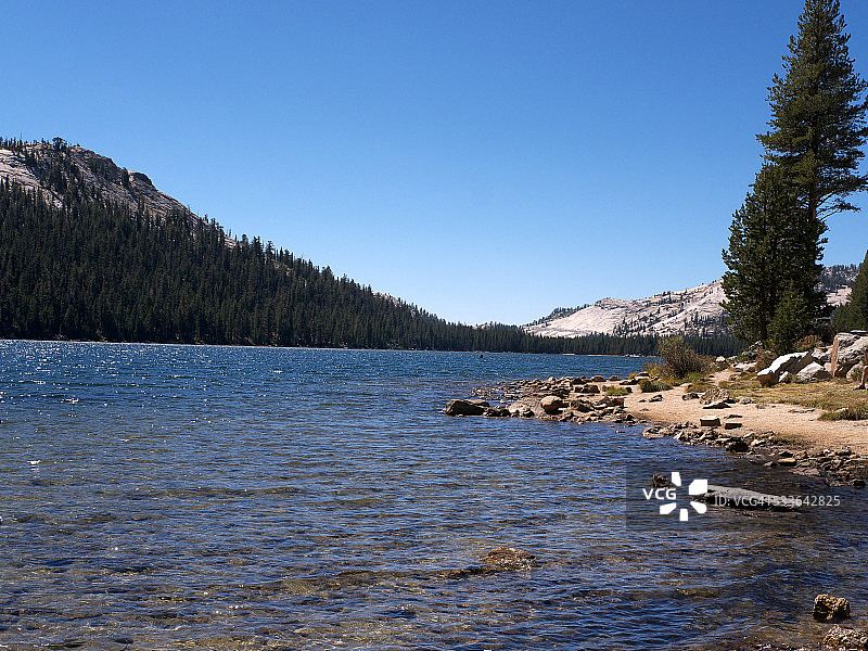 晴朗的特纳亚湖图片素材
