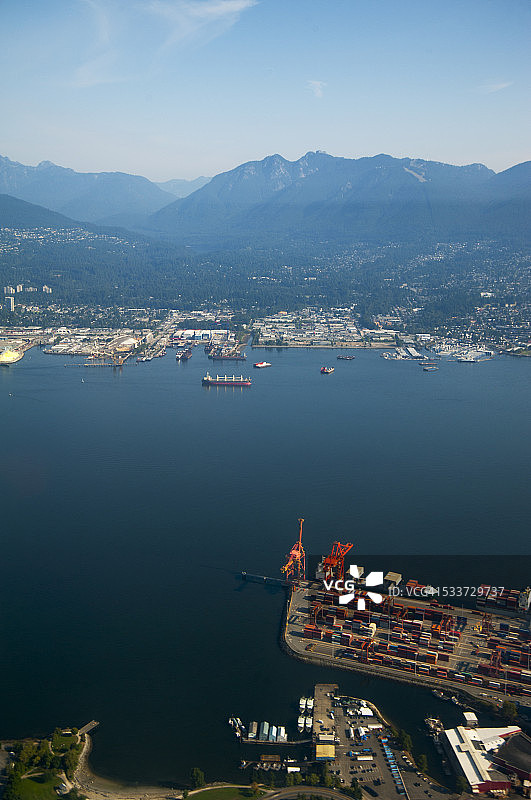 温哥华航拍图片素材