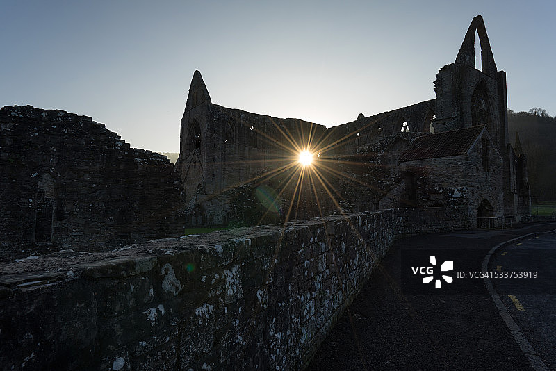 廷特恩修道院图片素材